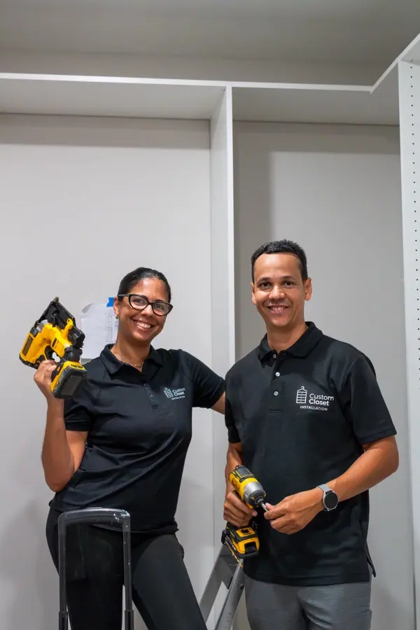The Custom Closet Installation team on site