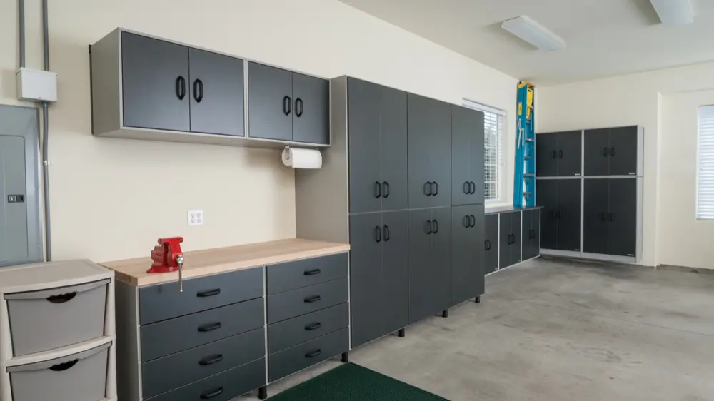 Custom garage storage cabinets installed in Orlando